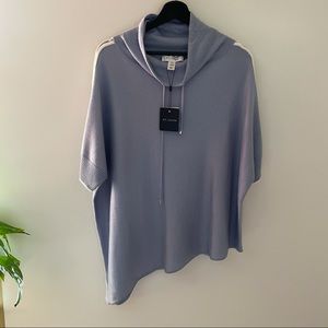 St. John Drawstring Cowl Neck Summer Sweater